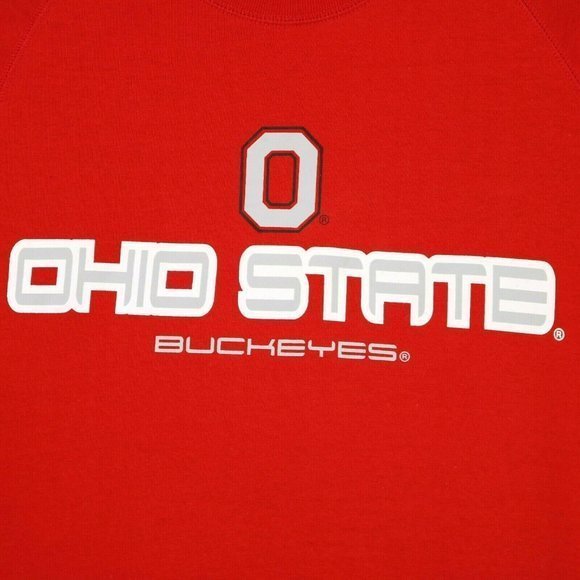 Ohio State Buckeyes OSU Muscle T-Shirt Shirt‎ Red Sleeveless L Large - Picture 5 of 12